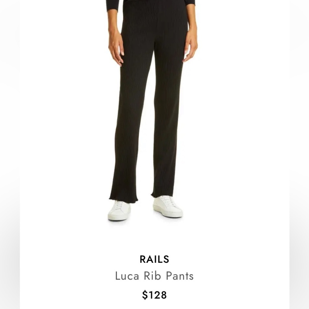 RAILS Luca Black Pant, Women’s Small, Ribbed Design, BRAND NEW WITH TAGS!!!